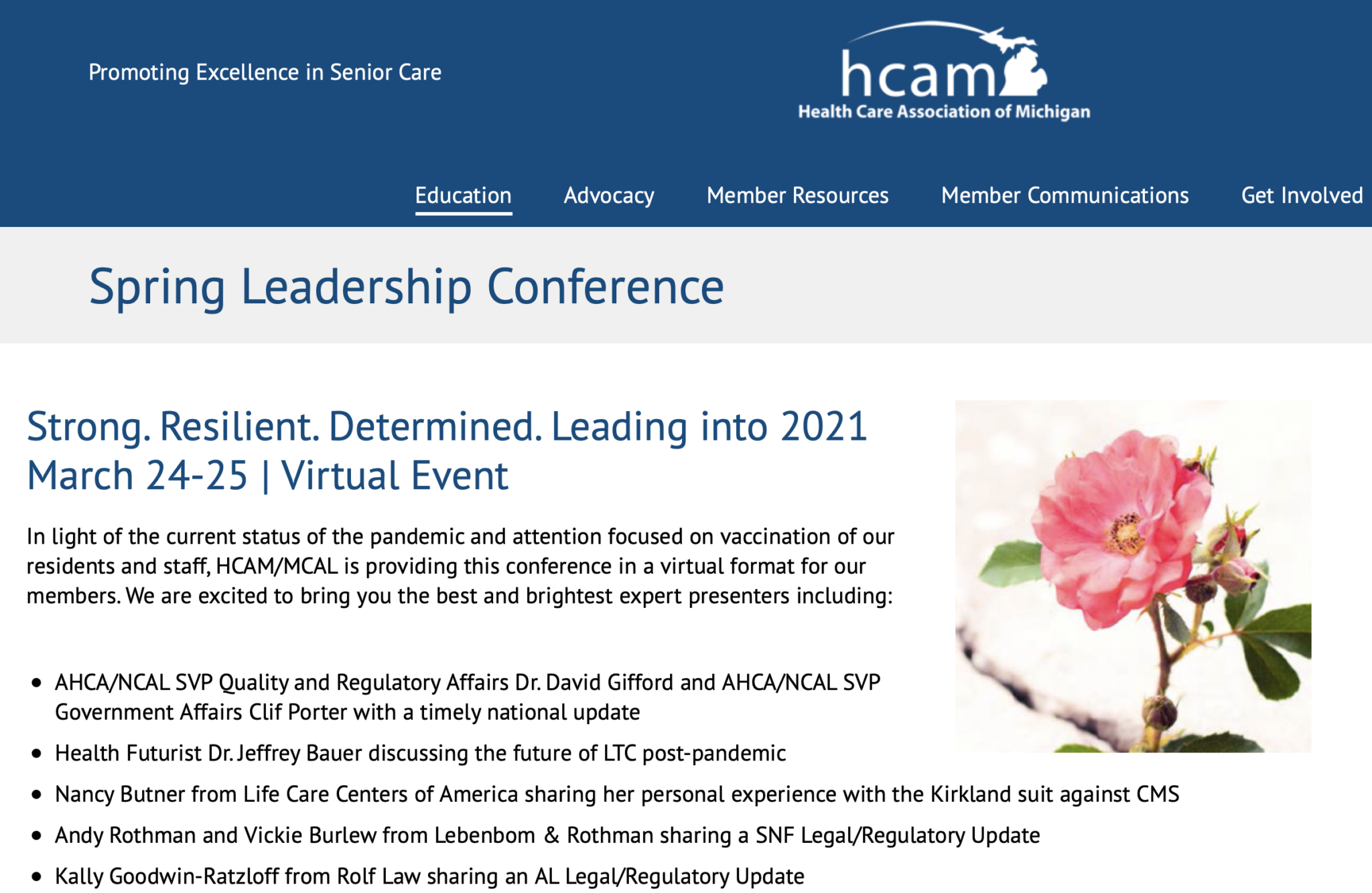 HCAM / MCAL Spring Leadership Conference 2021